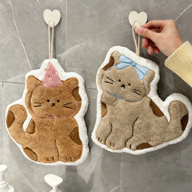 Home Textiles & Decorations - 창의적인 귀여운 고양이 모양의 욕실 및