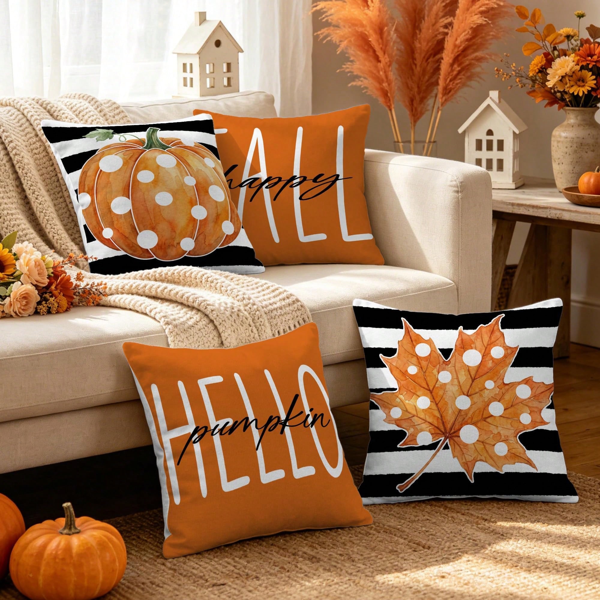 가을 분위기를 더하는 18x18인치 크기의 파란색 호박 - Pillow Insert 18X18 리뷰 및 가격
