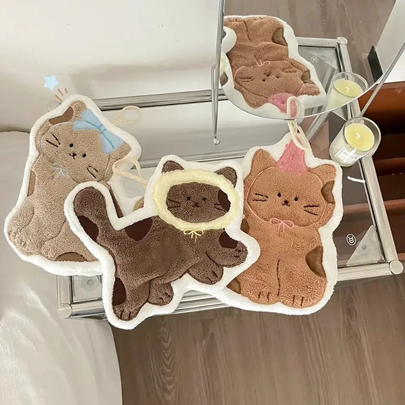 창의적인 귀여운 고양이 모양의 욕실 및 주방용 걸이형  - Home Textiles & Decorations 리뷰 및 가격