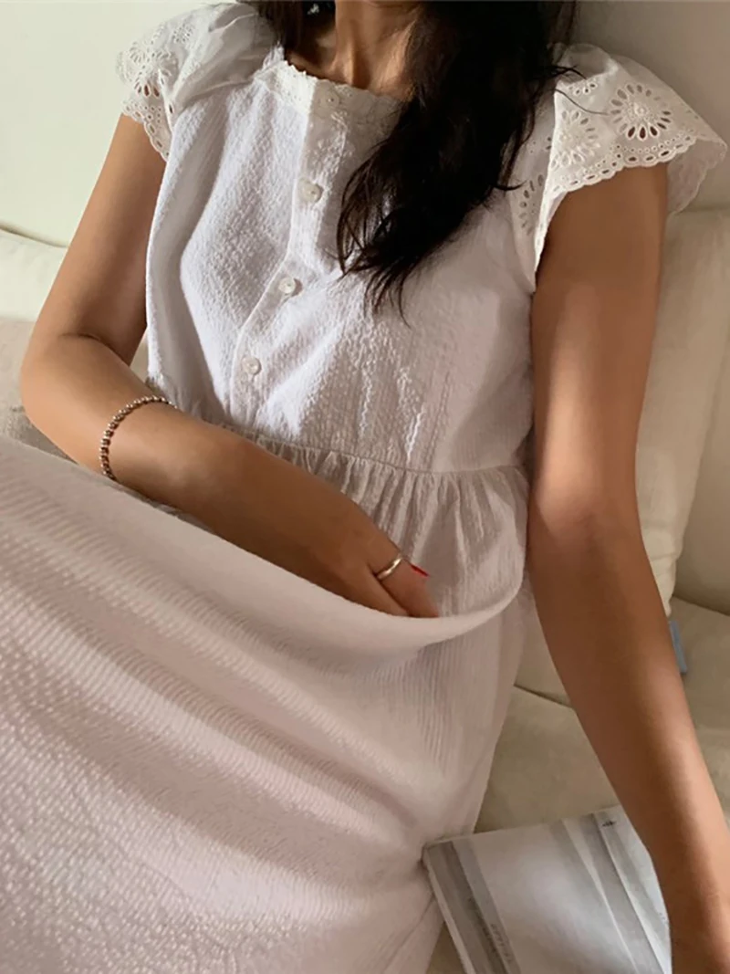 한국 카와이 라운지 나이트 드레스 여름 스위트 걸 코튼 - Home Textile 리뷰 및 가격